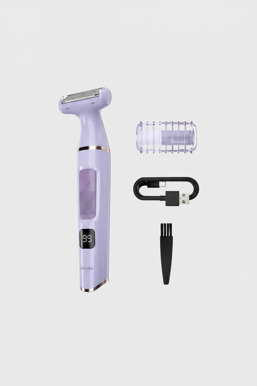 ENCHEN - Epilateur corporel électrique violet